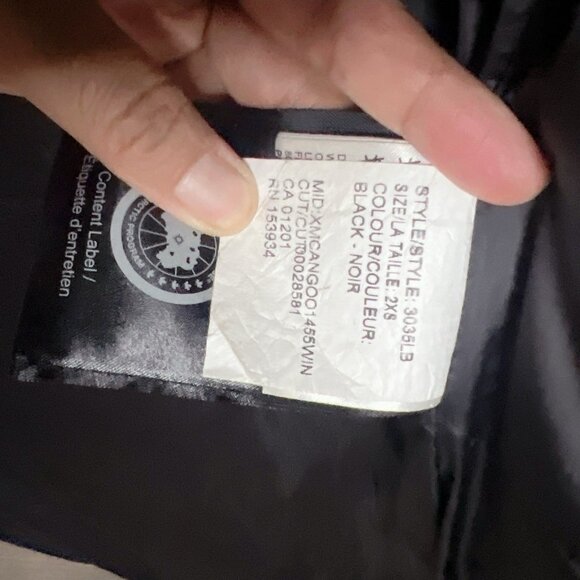 Canada Goose Mystique Parka Black Label Down Coat Real FUR Black Size XXS - Picture 8 of 12